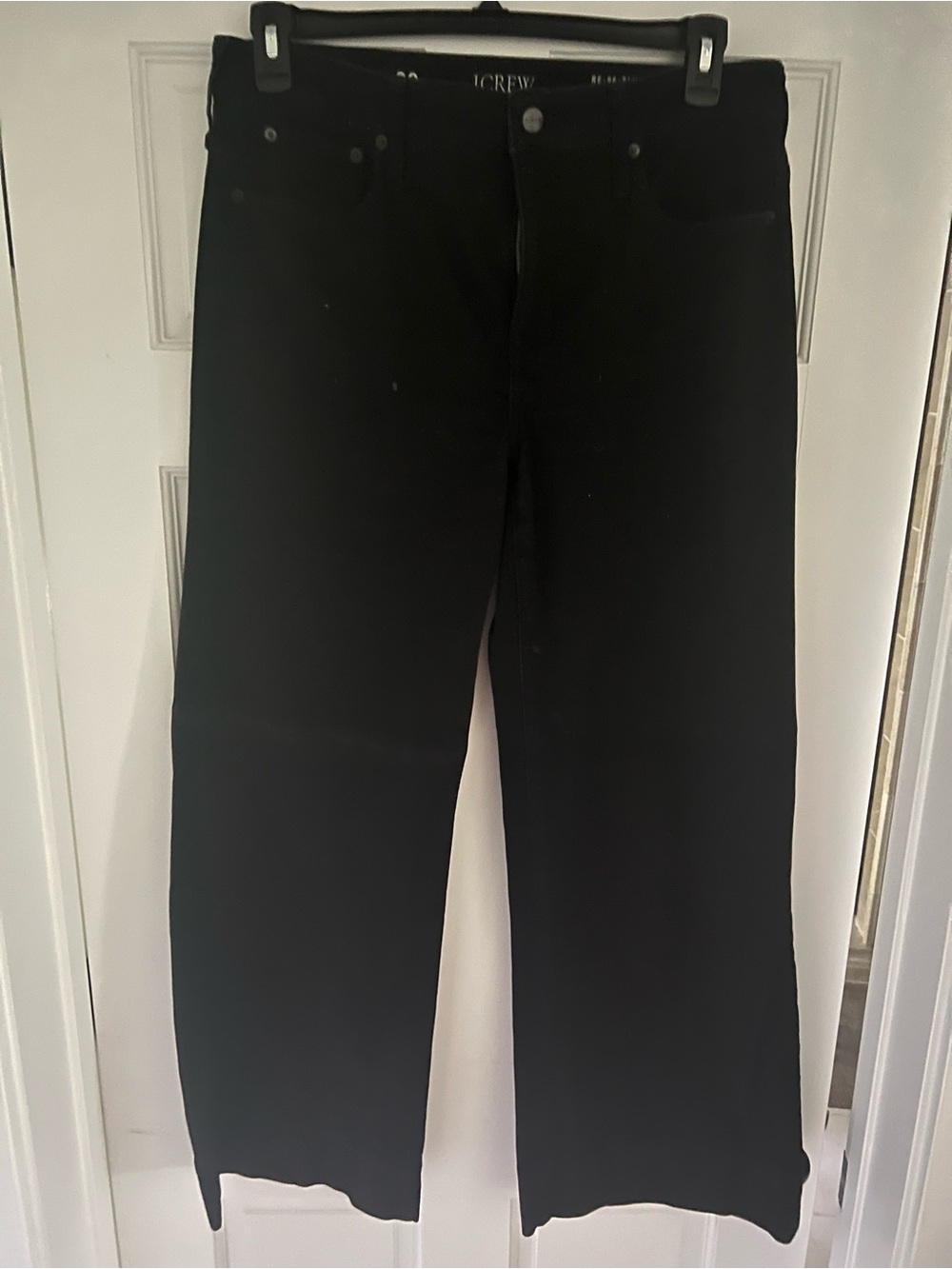 J. Crew Black Wide-Leg Jeans